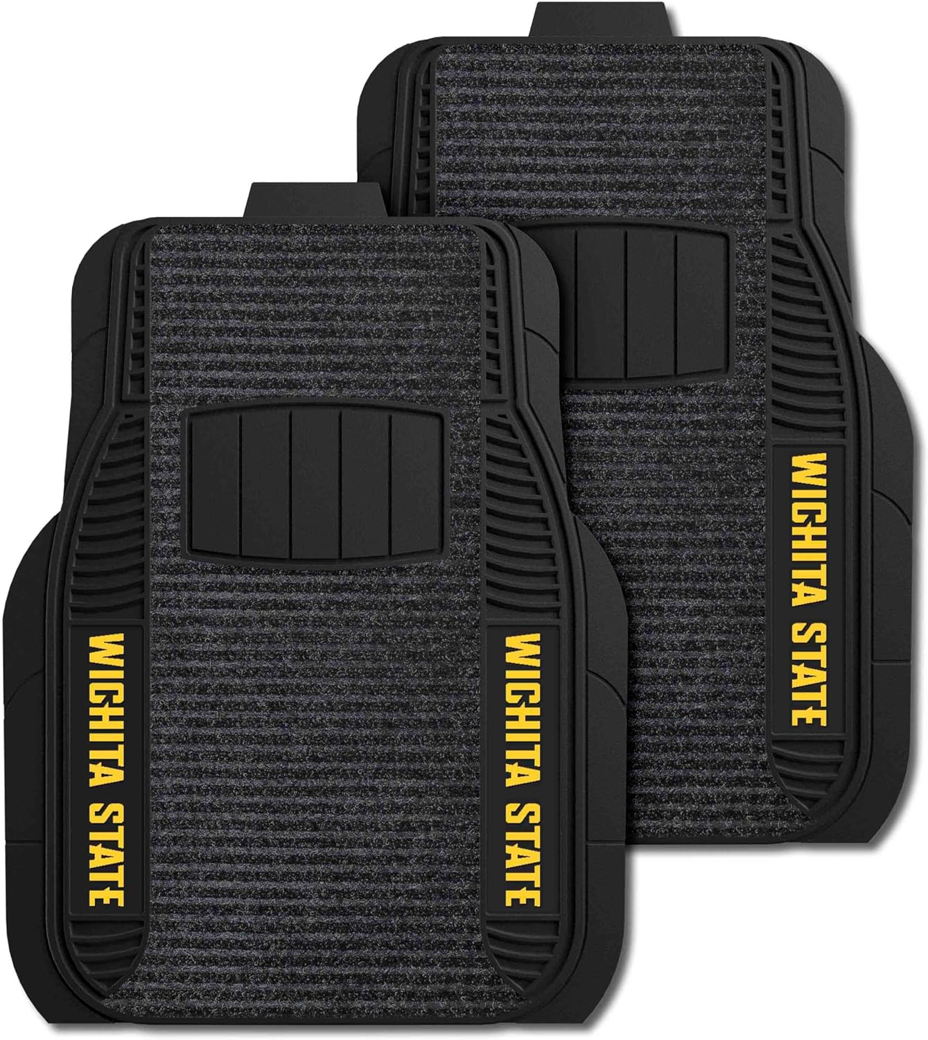FANMATS 35171 Wichita State Shockers 2 Piece Deluxe Car Mat Set