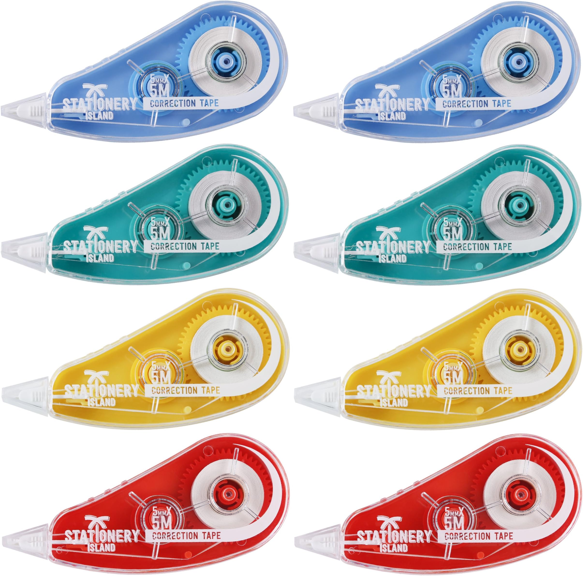 Correction Tape Roller 8Pcs, Pocket White Out Correction Tape Mouse Whiteout Mice for School and Office Supplies – 5m x 5mm