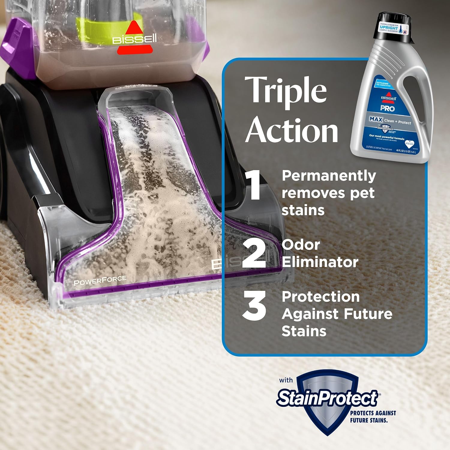 Bissell 78H63 Deep Clean Pro 4X Deep Cleaning Concentrated Carpet Shampoo, 48 photo 4