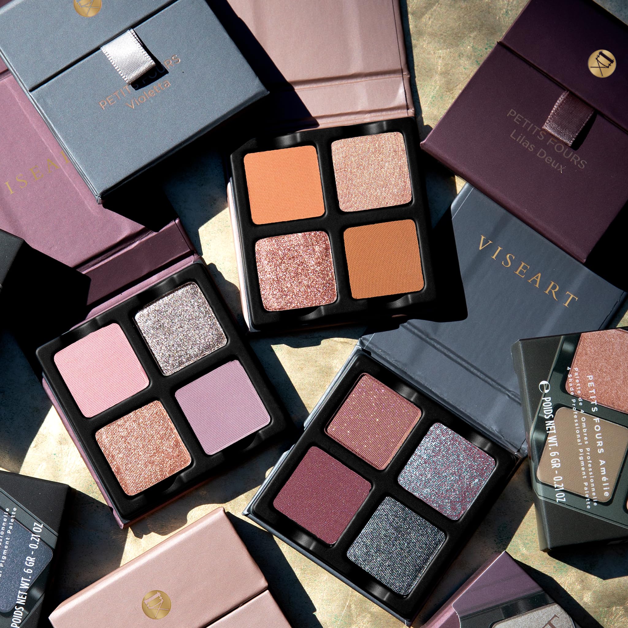 Amazon.com : Viseart Paris Petits Fours Pro Luxe Eyeshadow Palette