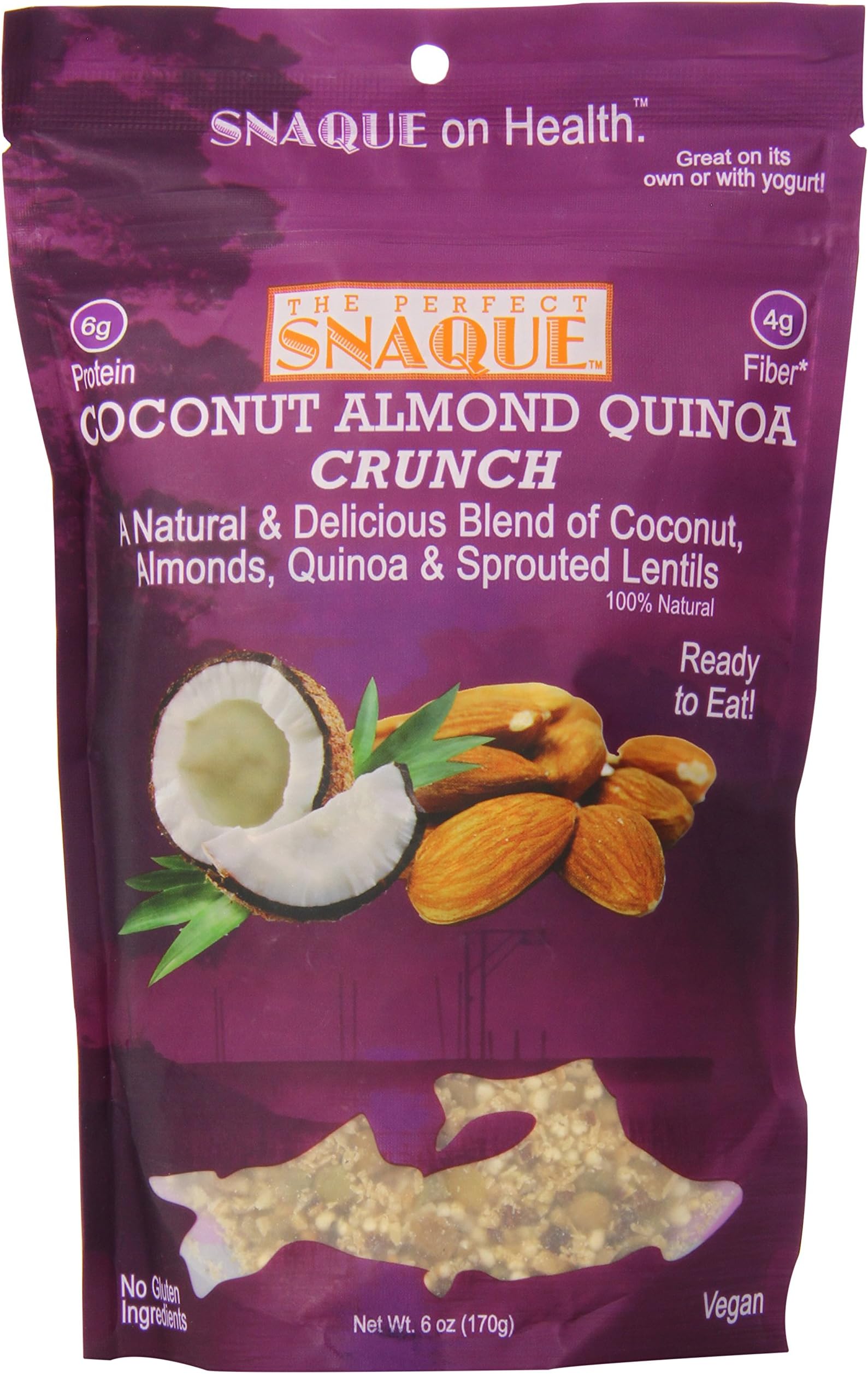 The Perfect Snaque Coconut Almond Crunch Multi Serve Bag 6oz