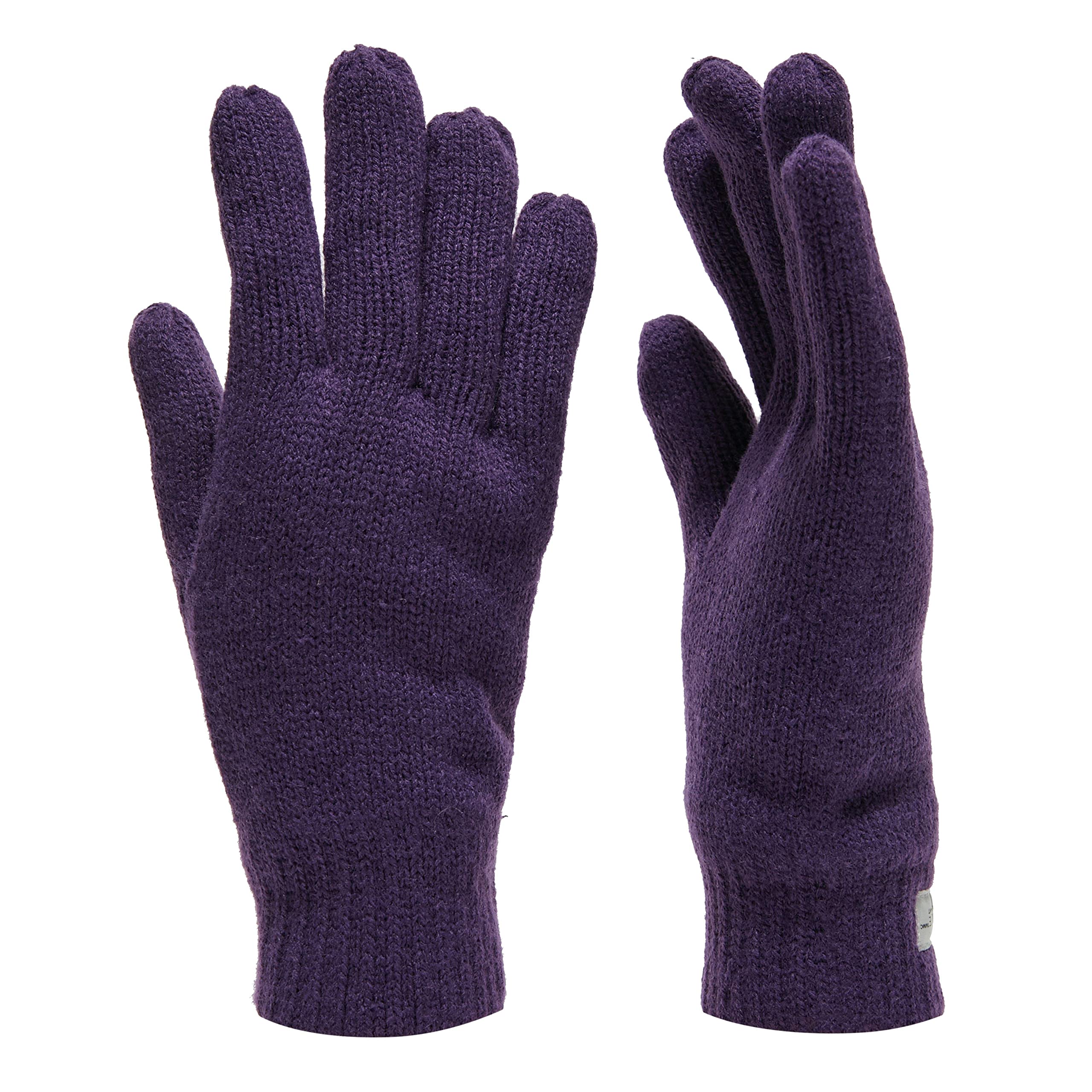 Peter Storm Thinsulate Knit Fleece Gloves Purple Medium
