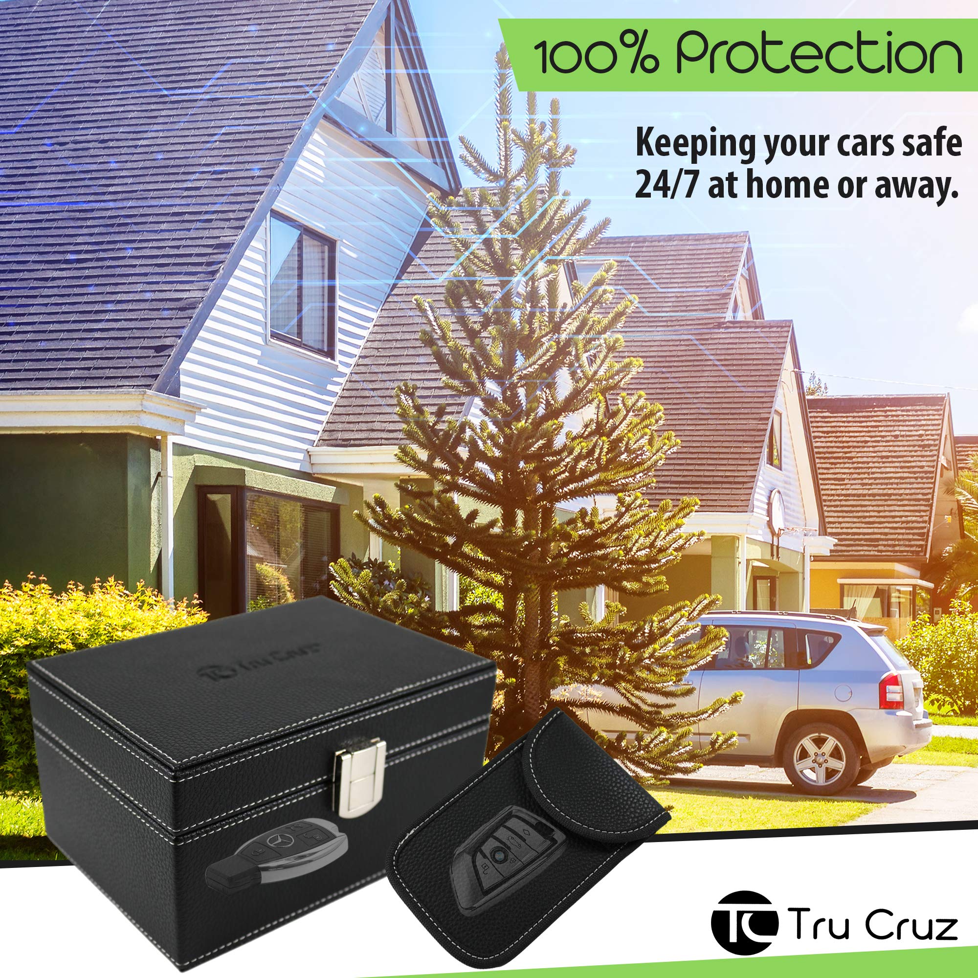 Buy Tru Cruz Faraday Box for Car Keys Large, Signal Blocker Pouch