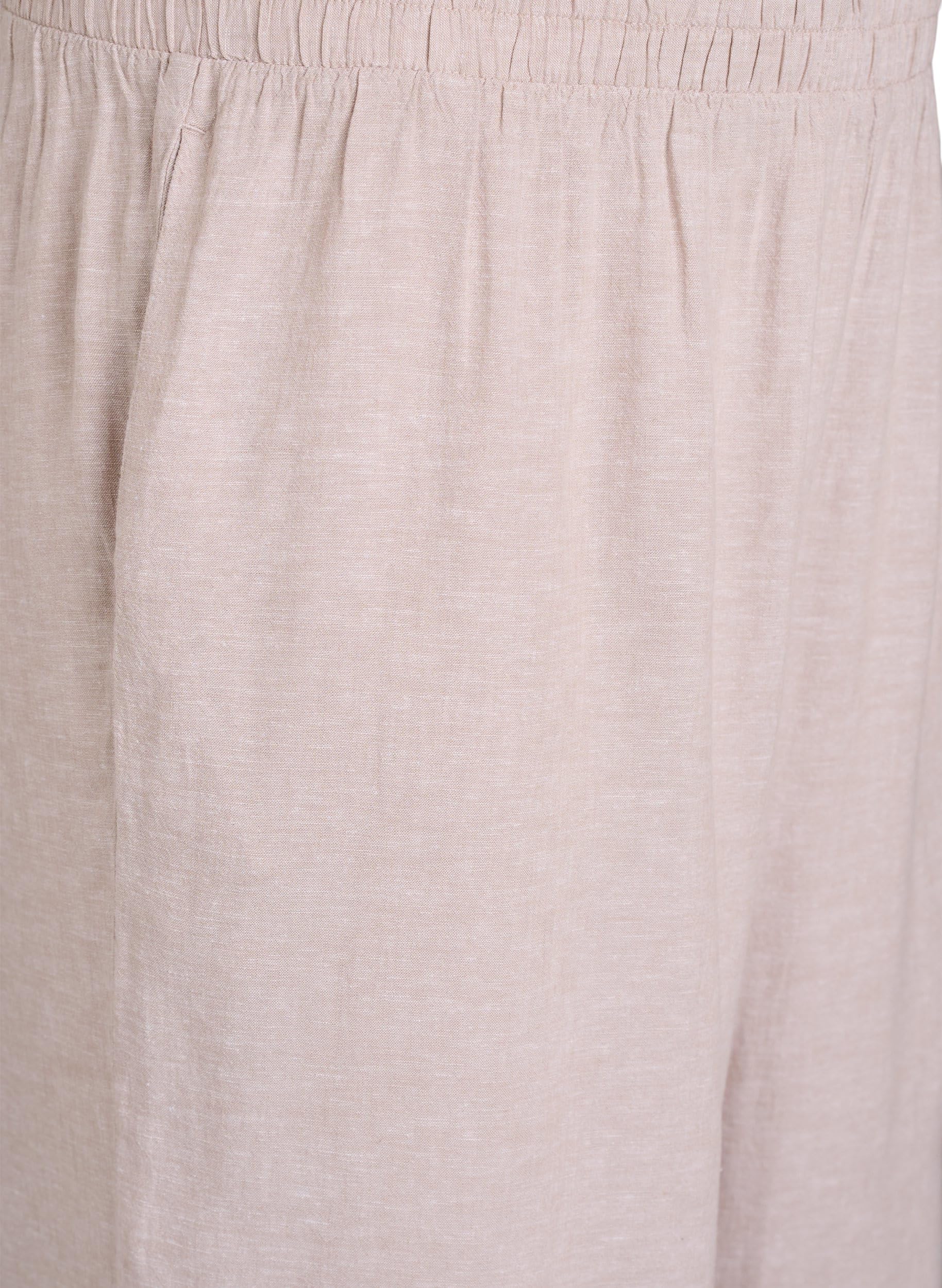 Zizzi Damen Große Größen Hose Leinen Viskose Taschen Größe 42-60