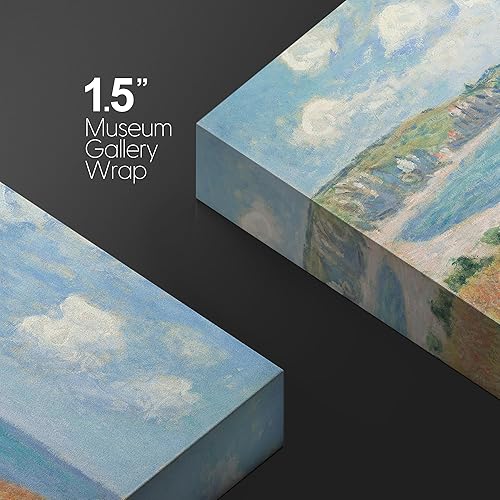 Miniatura 5 de wall26 Sendero a través del maíz en Pourville por Claude Monet Impresiones en lienzo giclée envueltas arte de pared de galería Estirado y enmarcado