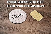 Vista 6 de Imán para lavavajillas con letrero de limpio o sucio, imán fuerte que dice limpio o sucio para lavavajillas, indicador universal de lavavajillas