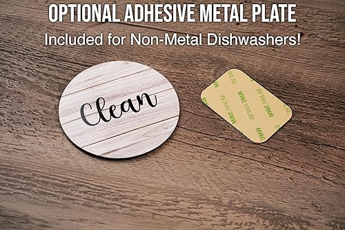 Miniatura 5 de Imán para lavavajillas con texto en inglés Clean Dirty, Clean Dirty, Strong Clean and Dirty para lavavajillas, indicador universal para lavavajillas