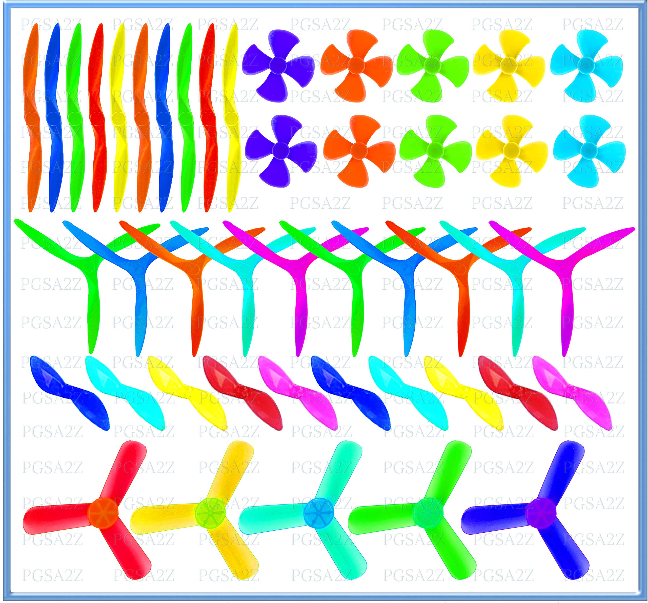 pgsa2z® combo offer 45 pcs different sizes fan propellermicro dc motor propeller for diy airplane science and education toys.- Multi color (B085BMNZMN) Amazon Price History, Amazon Price Tracker