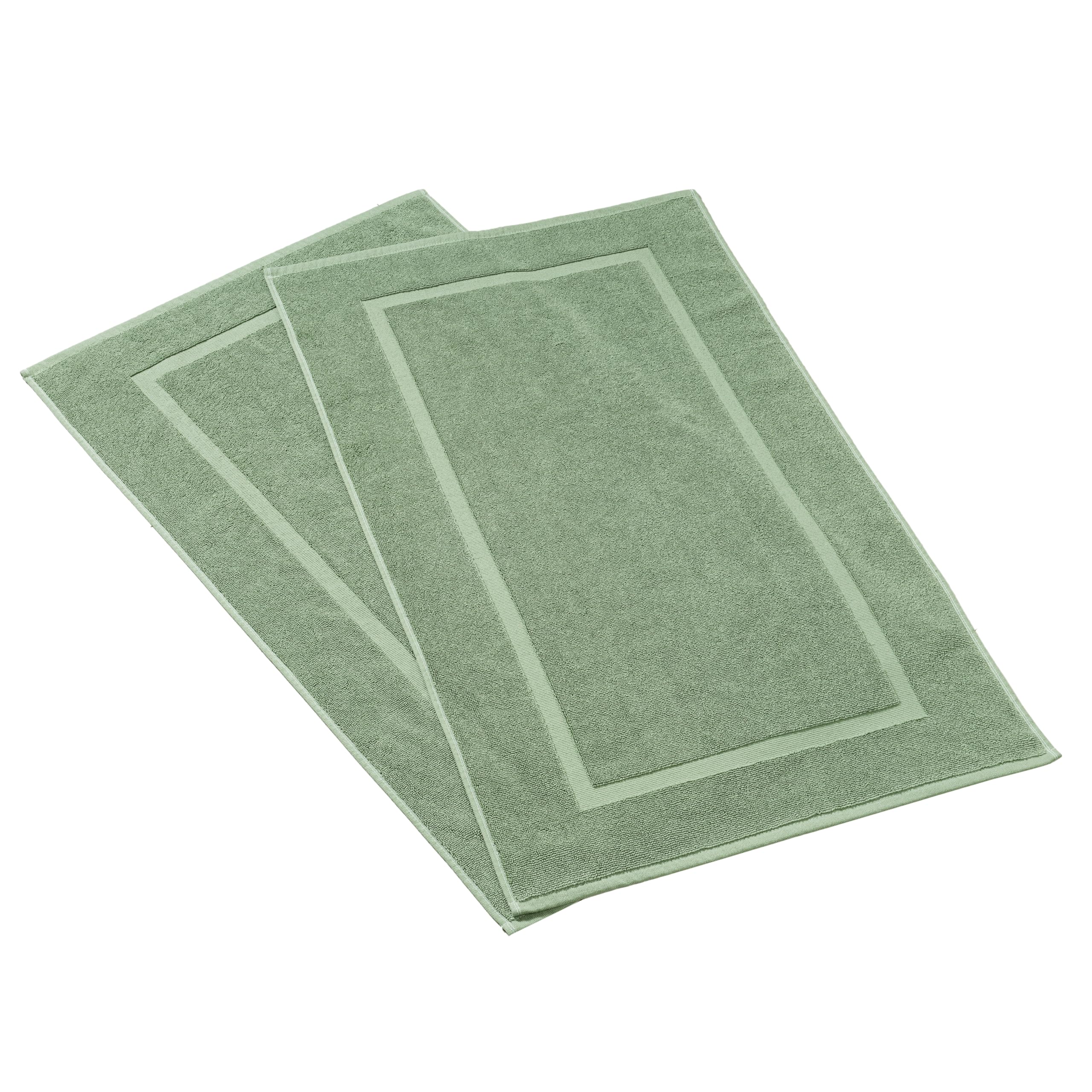 HILLFAIR-900 GSM-100% Ringspun Cotton Floor Towels mat- Hotel-Spa Tub-Shower Bathroom Floor mat Towels- 21 x 34 Inch - Terry Cotton Bath Mats, Machine