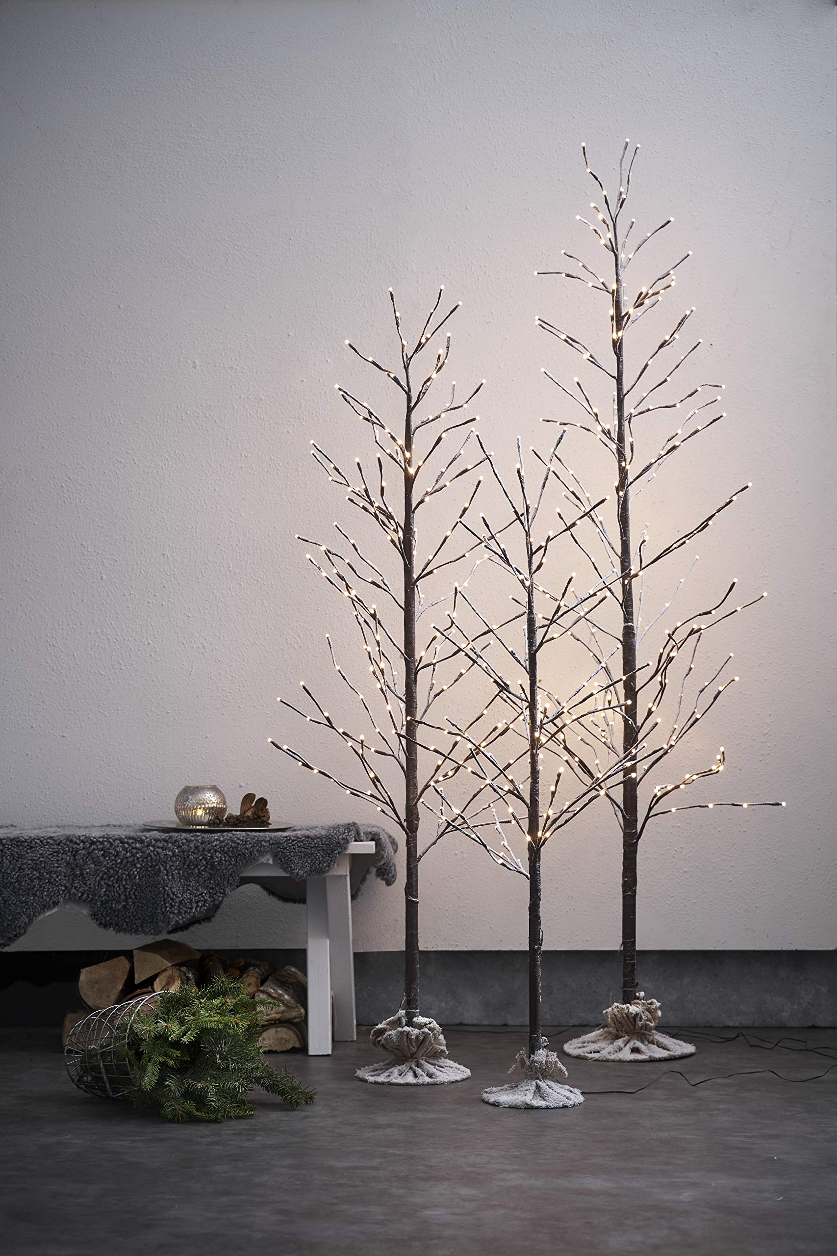 Albero Luminoso A LED Tobby Tree, Decorazione Natalizia Per Interni Ed Esterni Coperti, 90x180 Cm, 248 Luci Calde - 4