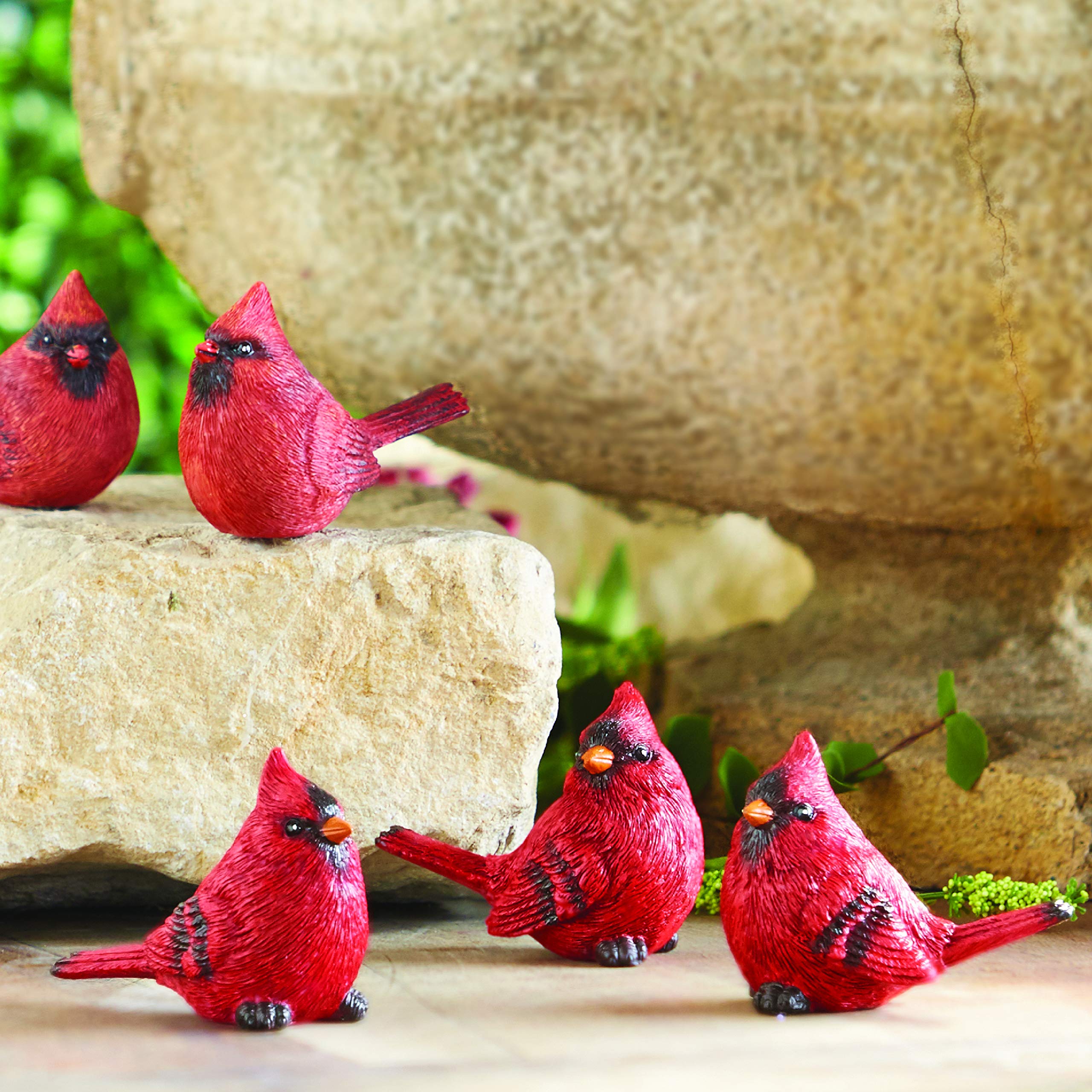 Amazon.com: RAZ Imports Set of 3 Resin Cardinal Figurines, 3