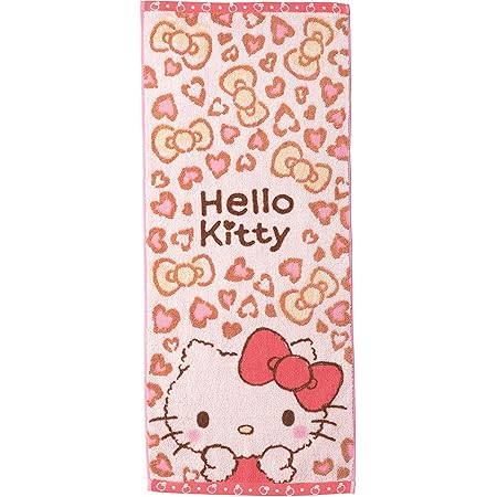 Amazon Co Jp 丸眞 フェイスタオル サンリオ ハローキティ 34 80cm いっぱいキティちゃん 綿100 ホーム キッチン