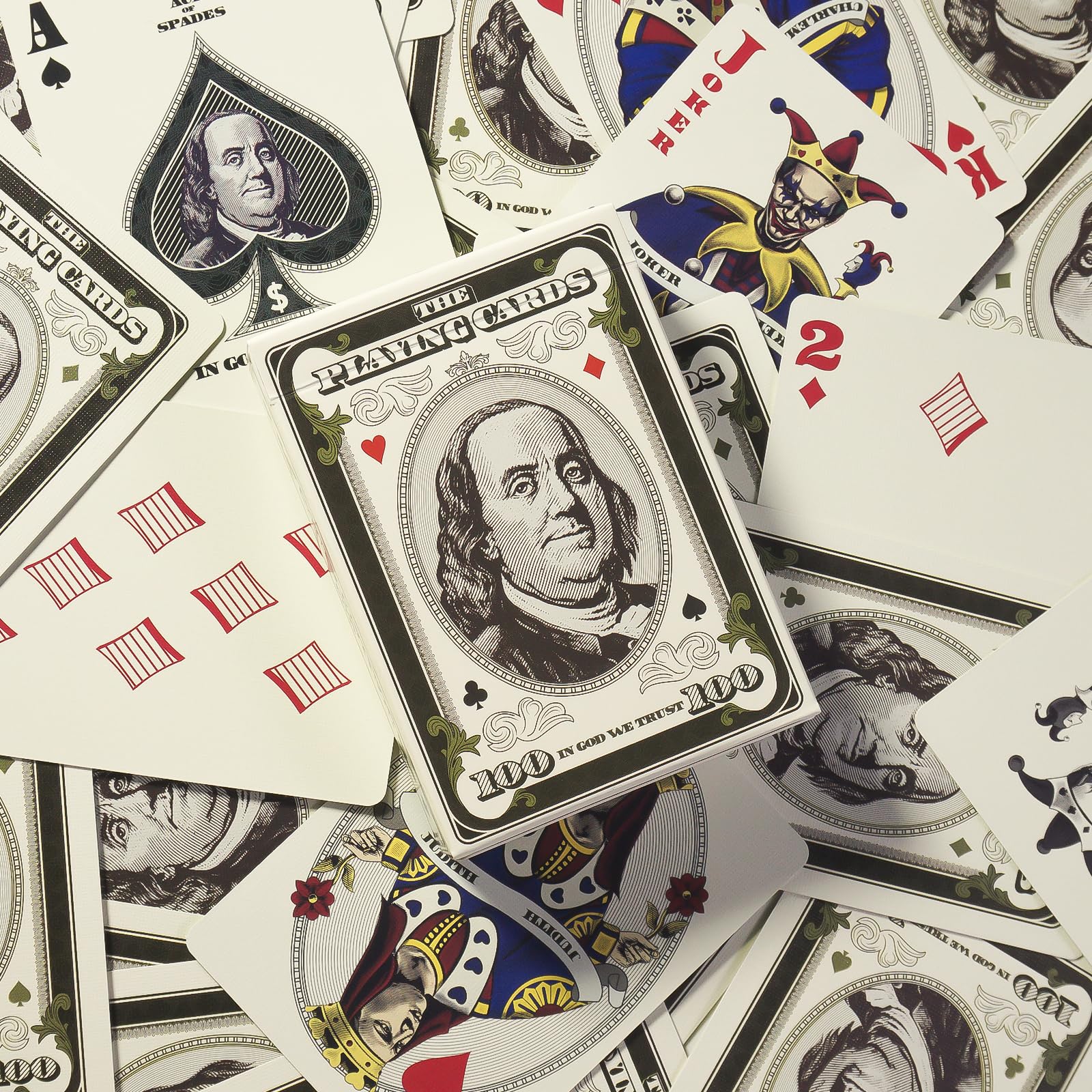 YOOTADO Playing Card, Unique Dollar Design for Poker Card, Card Deck, PlayingCards Standard Index, 1 Deck