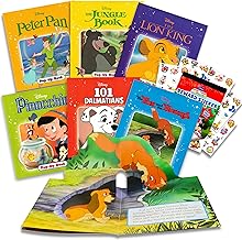 Disney Studio Classics Storybook Collection Disney Pop Up Book Bundle ~ 6 Disney Bedtime Favorite Story Books | Disney Classic Books with Mickey Stickers (Disney Learning Books)