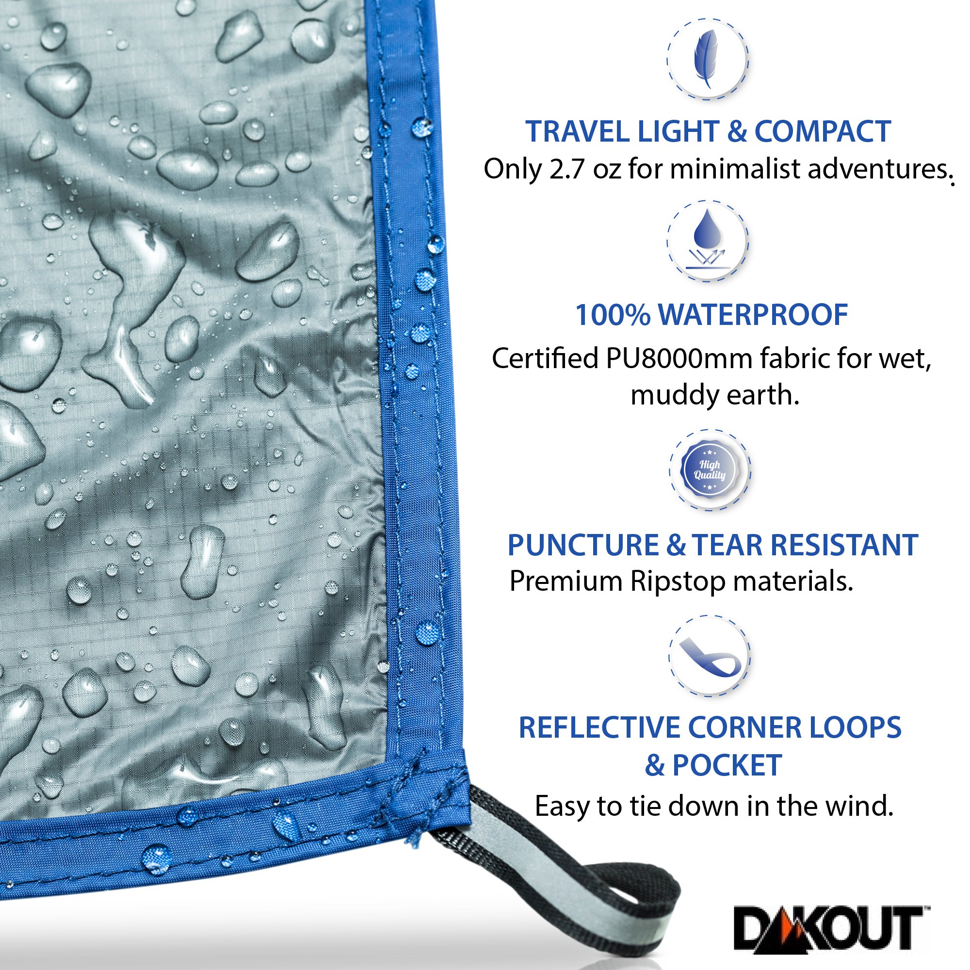 Ultralight Backpacking Tarp Ground 