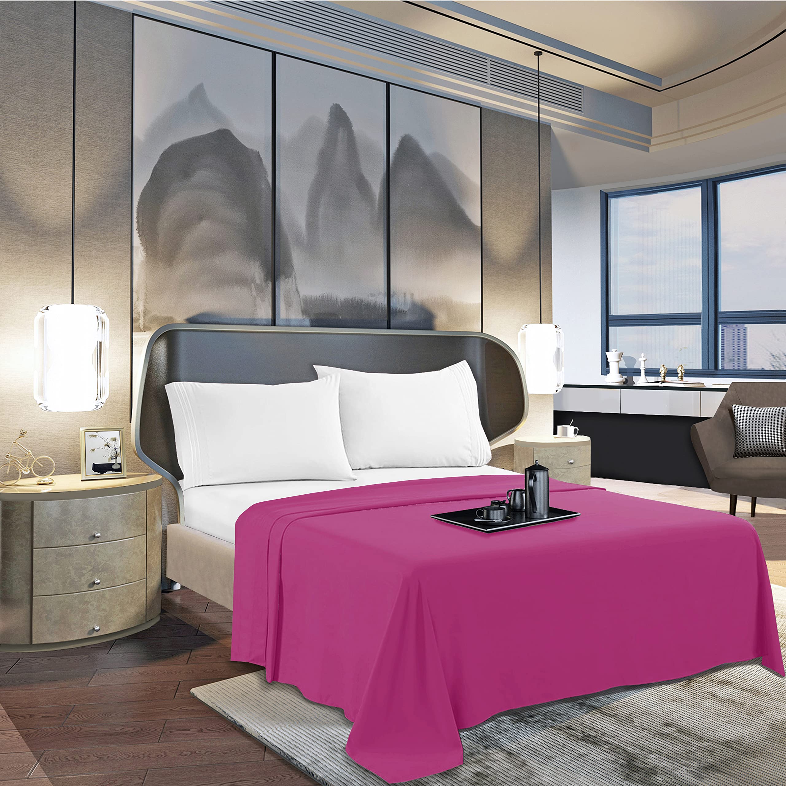 Frida Flat Sheet - Moonlight - Queen