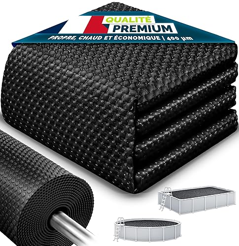 tillvex® Bâche Solaire de Piscine, 400 µm, rectangulaire, 800 x
