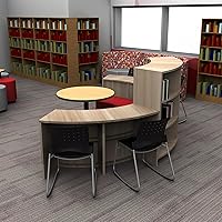 Vista 2 de Learniture School Outfitters LNT-TSU1045BK-SO Ballard - Silla mecedora para aulas, oficinas, estudios, diseño ergonómico, color negro