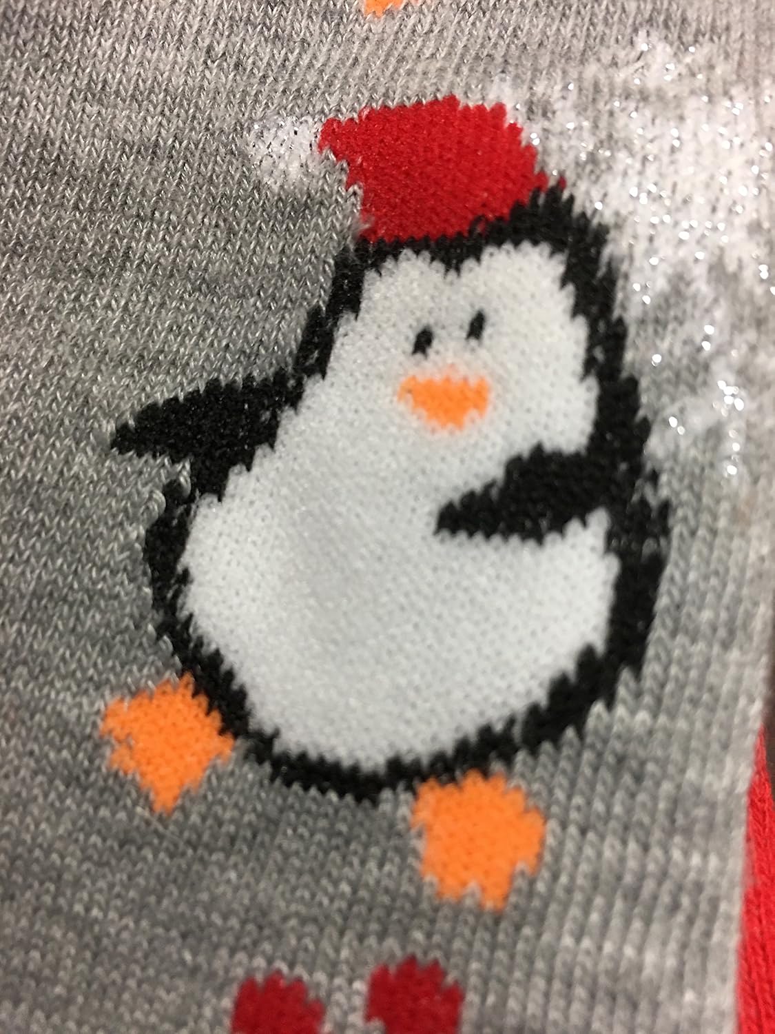 I&S 6 Pairs Crew Socks, Printed Fun Colorful Festive, Crew Sock Women Colorful Fancy Design Soft (Christmas #2) - Image 3