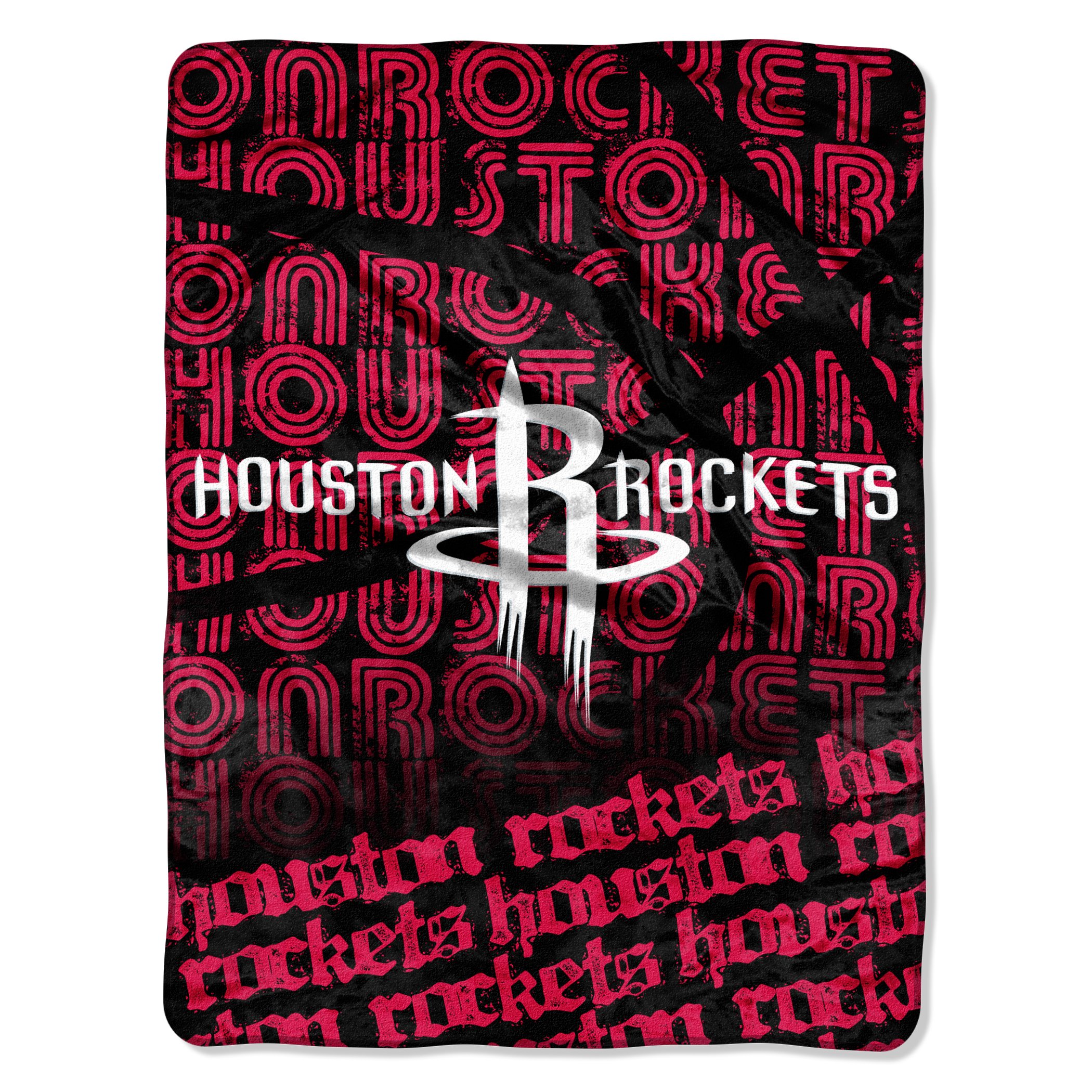 Officially Licensed NBA Houston Rockets Redux Micro Raschel Throw Blanket, 46