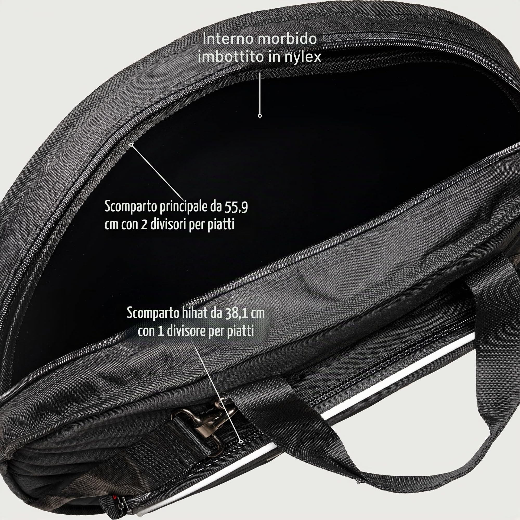 Meinl Cymbal Bag MCB22, 22", Professional - Borsa per piatti
