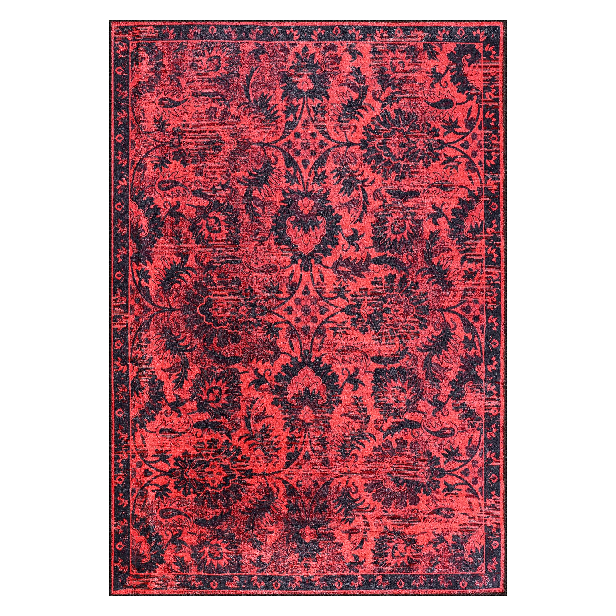 NETLINE HOME Machine Washable Area Rugs For Kitchen, Bedroom, Dining Room and Living Room | Kid Pet Friendly Rug | 100% Cotton | Low Pile | Non Slip (Beige 2, 80X150 CM) โ image 1