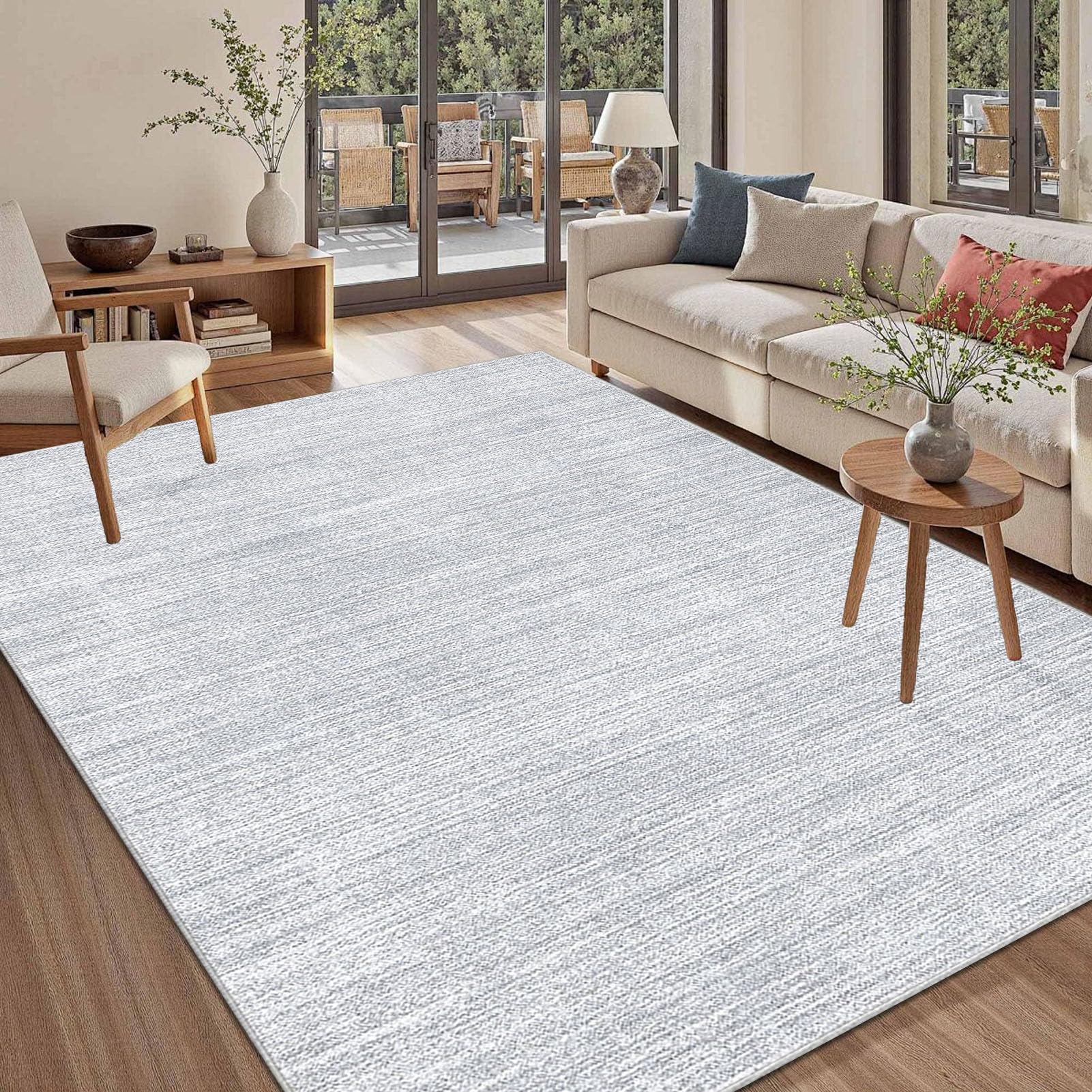 Tapis de salon lavable en machine résout les problèmes de taches grand format 200x290cm