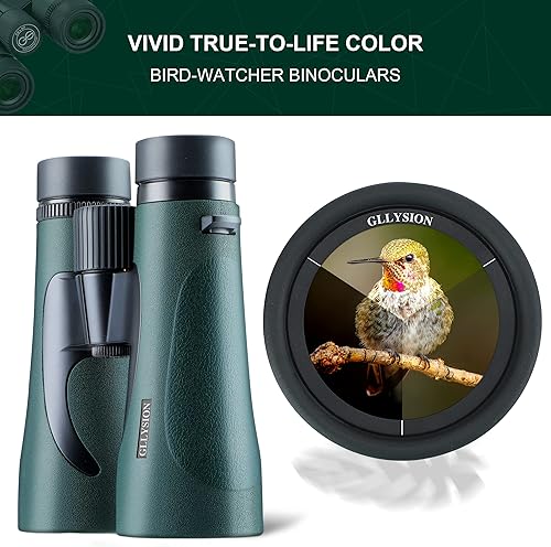 Miniatura 5 de Binoculares profesionales HD de 10 x 42 para adultos con adaptador de teléfono binoculares de alta potencia con prismas BaK4 prismas súper