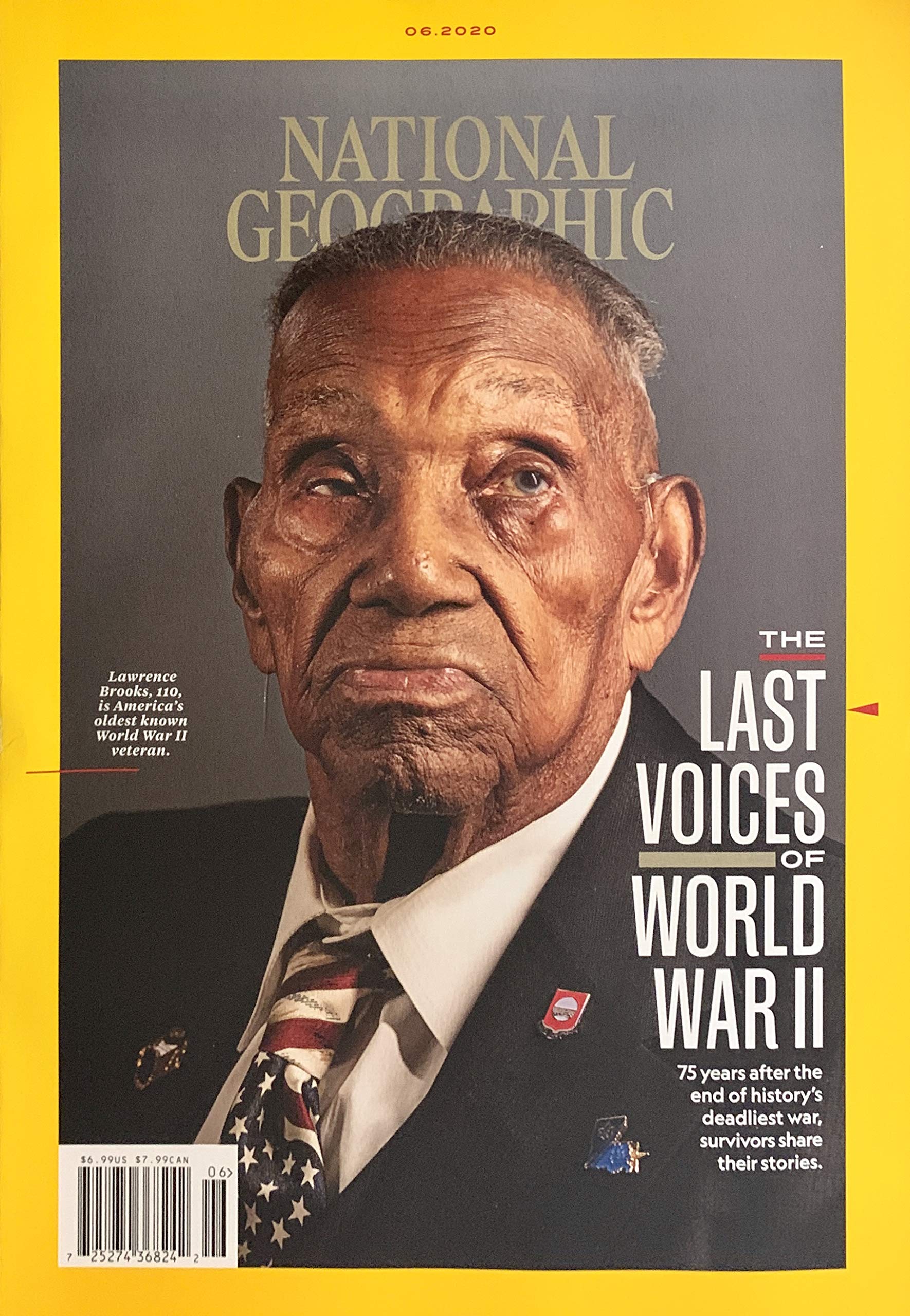 NATIONAL GEOGRAPHIC MAGAZINE - JUNE 2020 - THE LAST VOICES OF WORLD WAR II Single Issue Magazine – June 1, 2020
