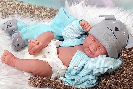 Amazon 可愛い 赤ちゃん 泣く男の子 リアルな見た目の 不思議な姿 プリミ ベレンジャー 新生児 生児 14インチ 生きた人形アクセサリー 洗濯可能 人形 ドール おもちゃ