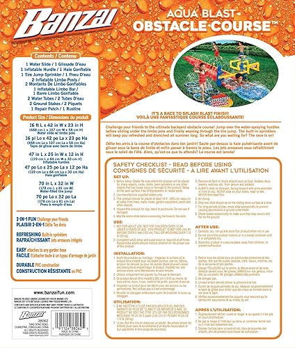 Miniatura 4 de BANZAI -Pista de obstáculos inflable Aqua Blast