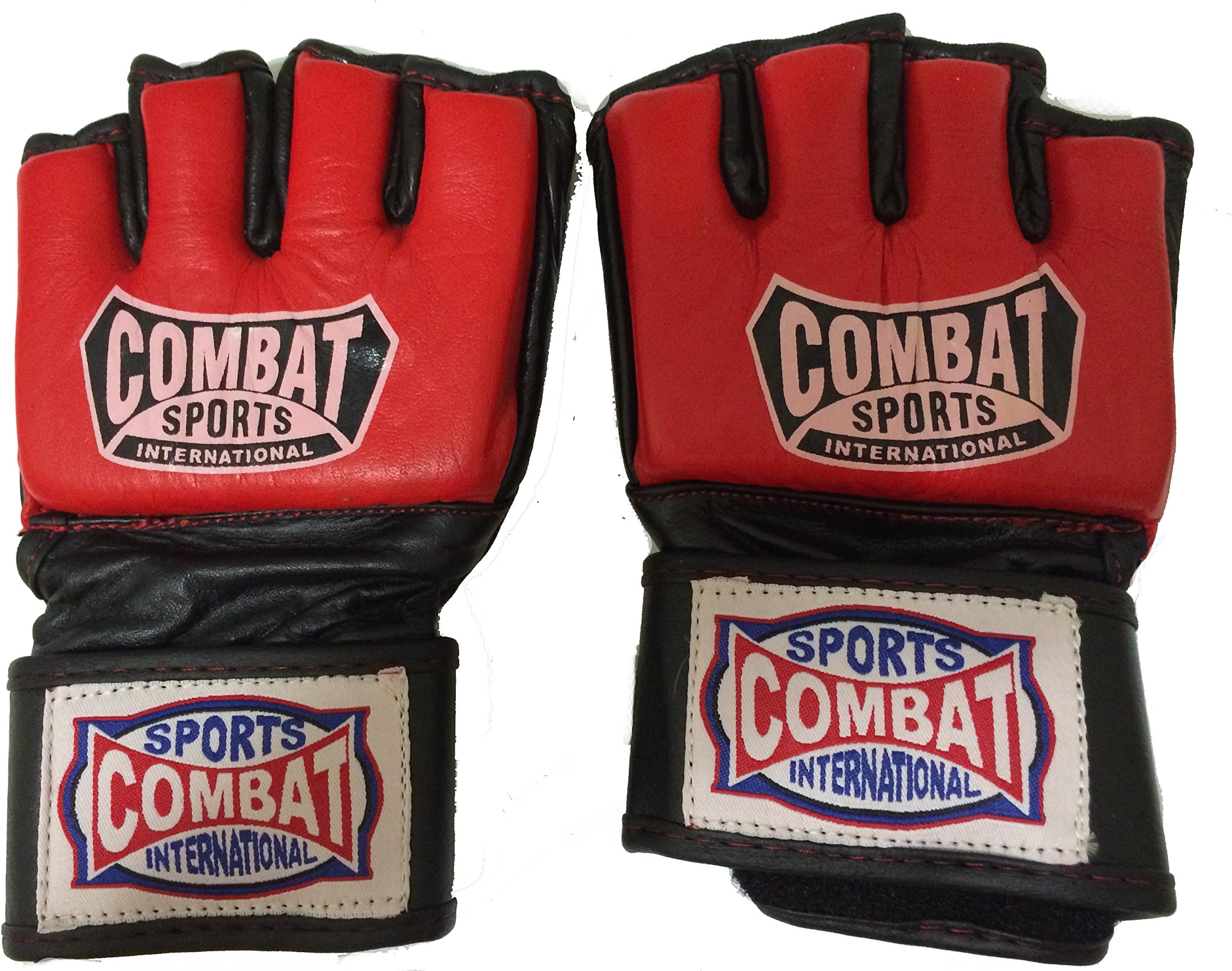 Combat Sports CSI Traditional MMA Fight Gloves (Red, Medium)