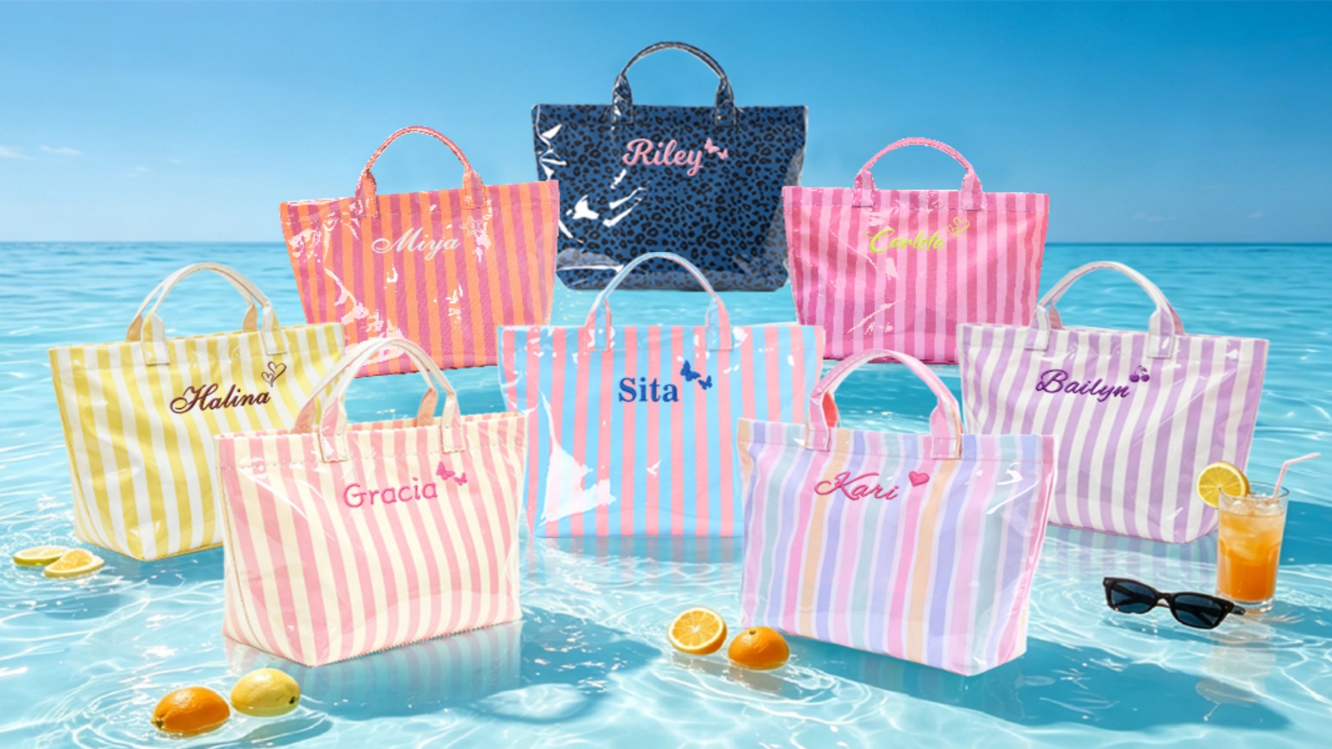 Bolso de Playa Personalizado Bordado Impermeable miniatura 7