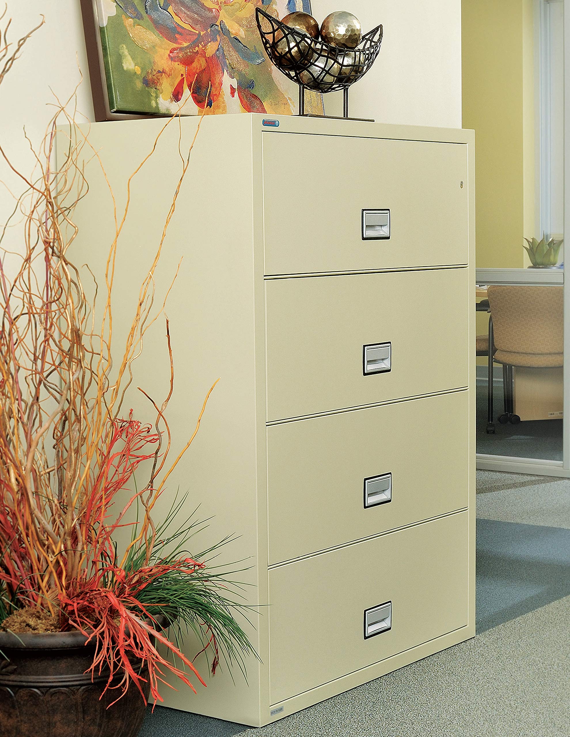Phoenix Lateral 44 inch 4Drawer Fireproof File with Lock