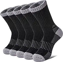 Meias femininas de lã merino para caminhadas, térmicas de inverno, grossas e aconchegantes