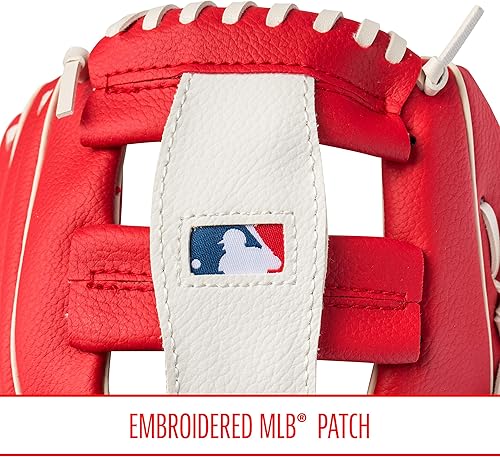 Vista 80 de Franklin Sports MLB Youth Teeball Glove and Ball Set - Kids Baseball and Teeball - Perfect First Kids Glove - 9.5" Naranja/Negro