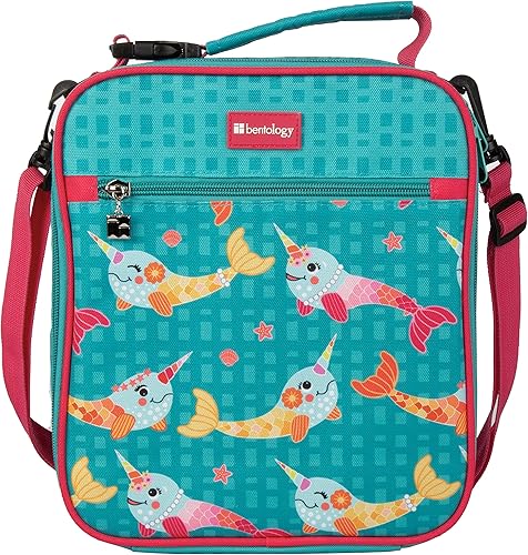 Lonchera convertible suave y duradera para niños, bolsillo exterior con cremallera, correas ajustables que se convierten en mochila, bolsa de hombro