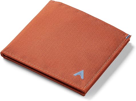 Allett ID Wallet, Potters Clay | Nylon, RFID Blocking | Slim Minimalist Bifold Wallet, Water Resistant, Durable, Thin, Front Pocket | Holds 4-12+ Cards, Cash