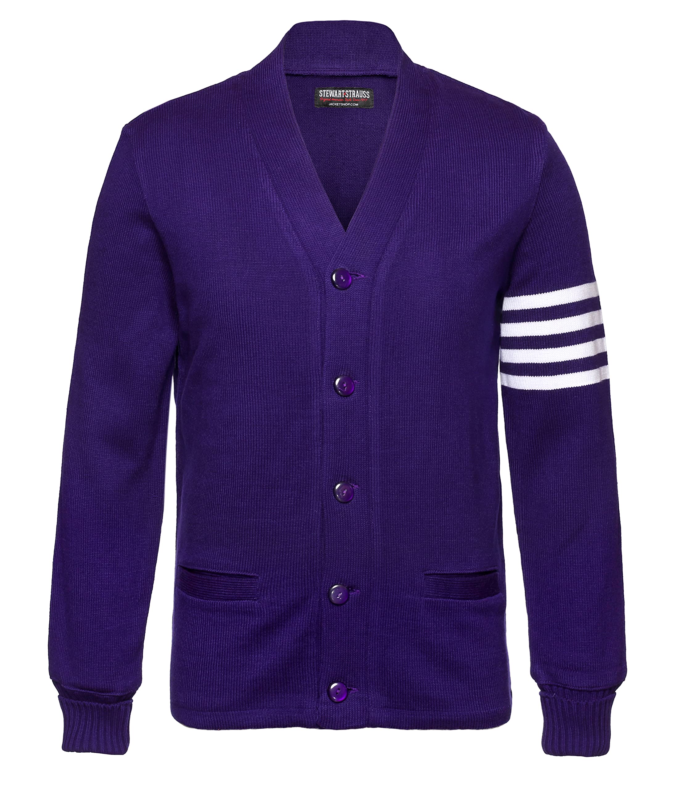 Stewart &amp; Strauss Cardigan Varsity Letter Sweater