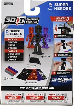 3DIT Character Creator DC Comics Basic Refill Pack Style 1 Stick Toy