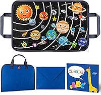 WATINC Space Travel Felt Board Set - 25PCS Portable Educational Storytelling Kit for Toddlers, Preschool Boys Girls Birthday Gift