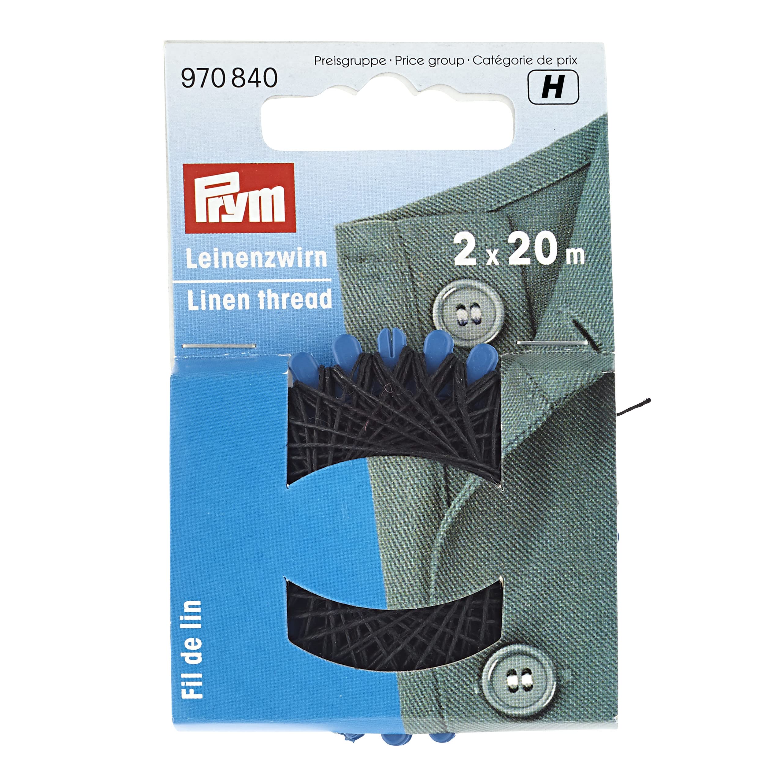 Prym - Prym Black (20m) Linen Thread - 1 Unit