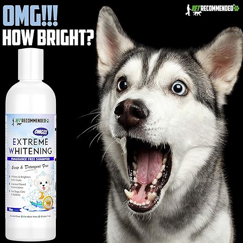 Miniatura 3 de OMG Extreme - Champú blanqueador para perros (16 onzas), a base de coco, 100% seguro, libre de jabones, detergentes, lejía y fragancia, haz que el
