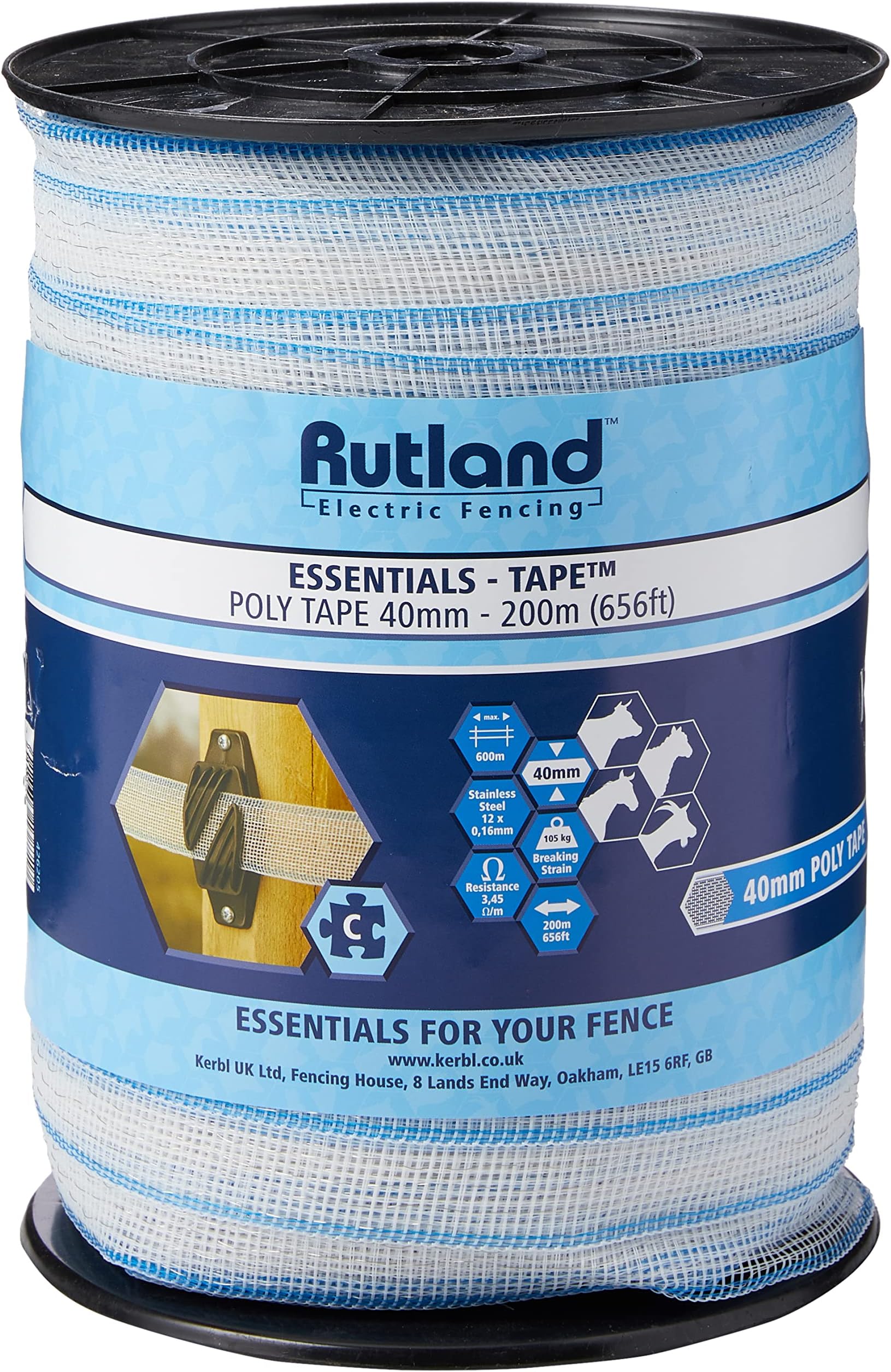 Kerbl40 mm Essentials Poly Tape (200 m)