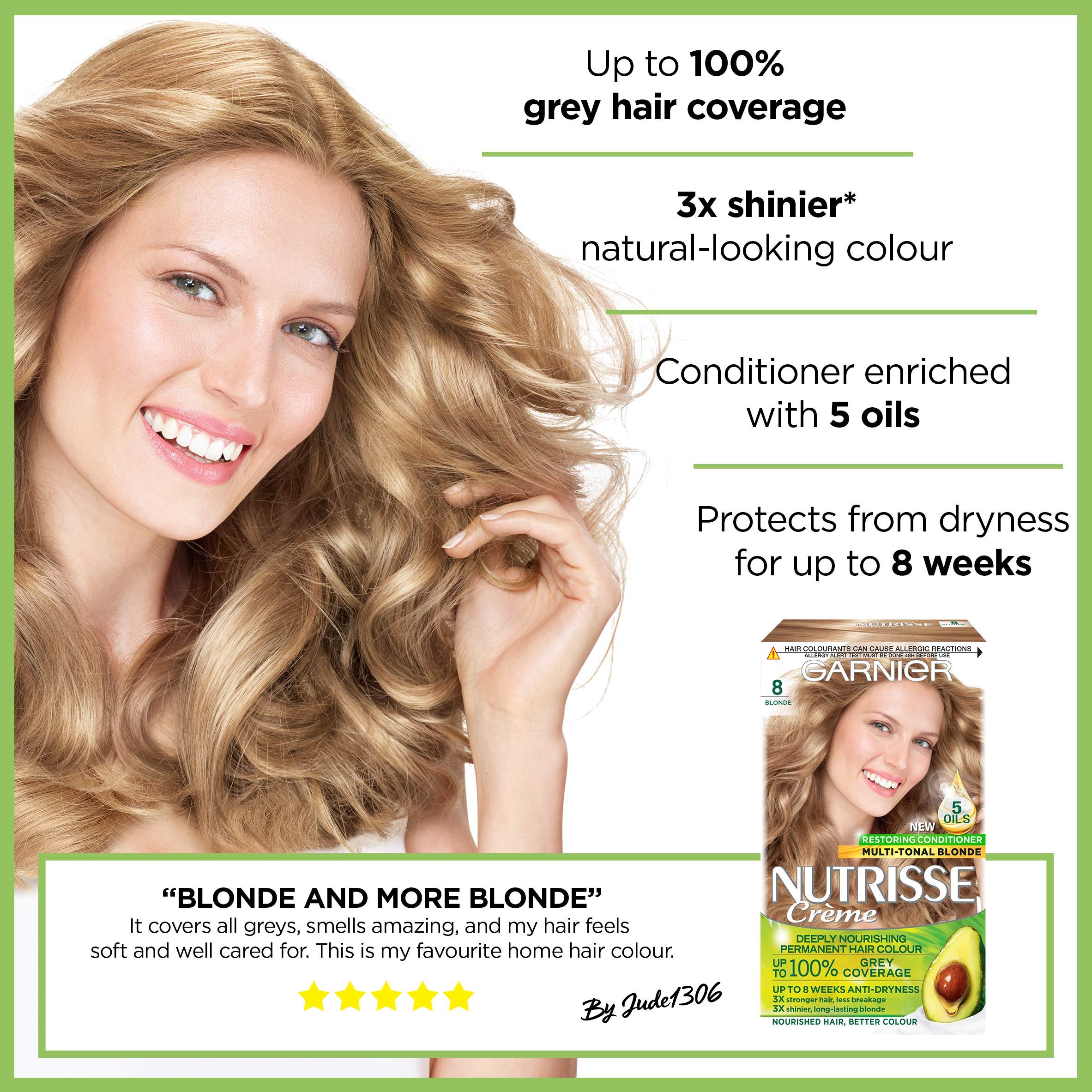 Buy Garnier Nutrisse Permanent Hair Dye, Naturallooking, hair colour