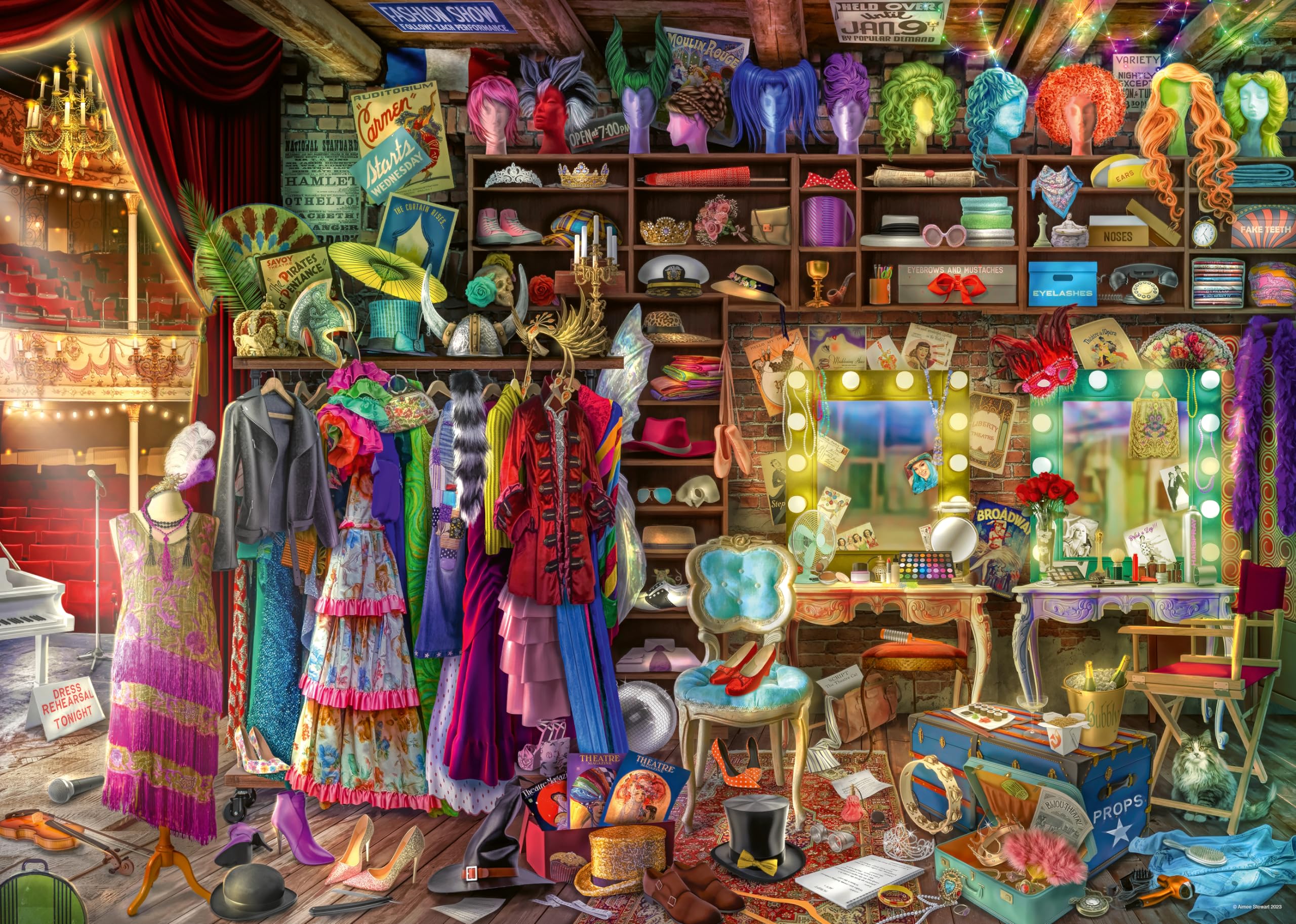 Aimee Stewart Behind the Scenes 1000 Piece Jigsaw Puzzles for Adults and Kids Age 12 Years Up