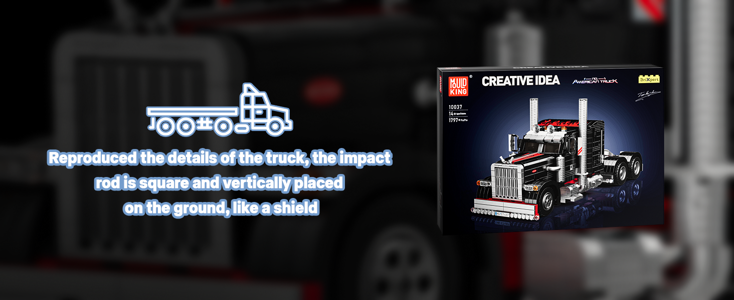 Mould King 10037 Heavy Duty Tow Truck Bouwset, Wegtrailer Bouwstenen Kit, Auto Model Speelgoed voor Kinderen/Volwassenen/Voertuig Enthousiastelingen (1797 Stuks