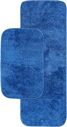 Miniatura 137 de Garland Rug 2 alfombras de baño tradicionales de nailon lavables de espuma marina (17 x 24 pulgadas, 21 x 34 pulgadas), suaves, absorbentes y Espuma