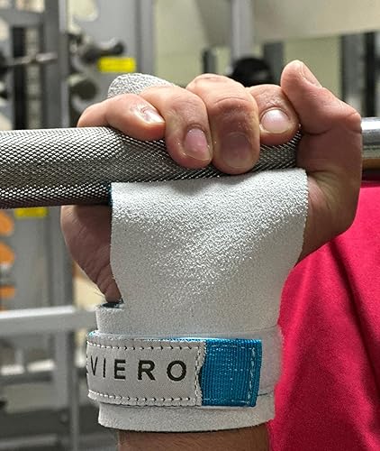 Miniatura 6 de Woddies - Puños de gimnasia para crossfit, dominadas, levantamiento de pesas, cuero suave, ajuste cómodo, agarre WOD duradero para adultos