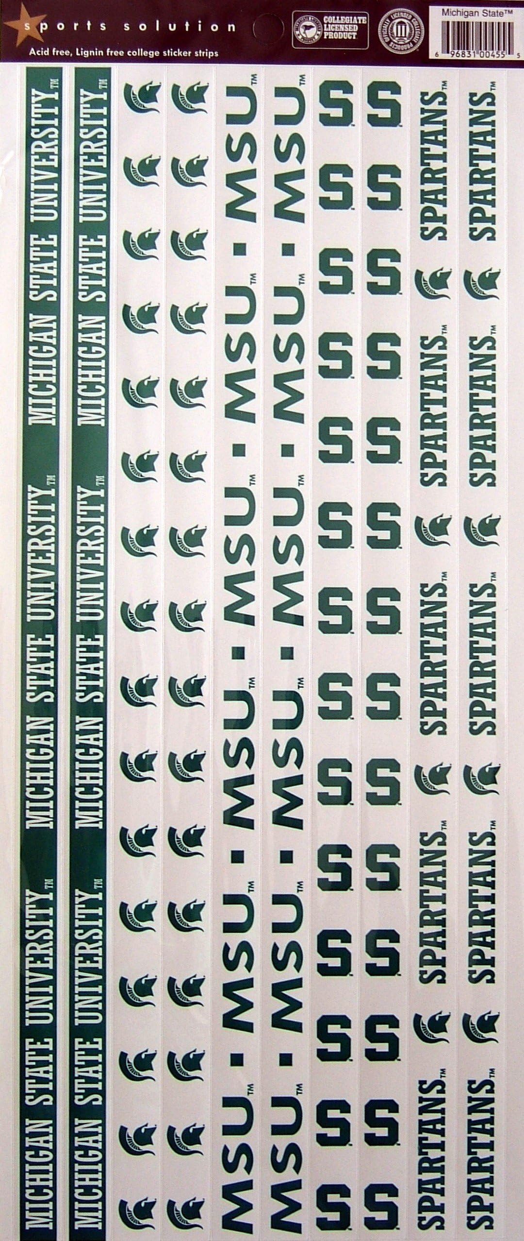 Sports Solution Michigan State Spartans Border Sticker